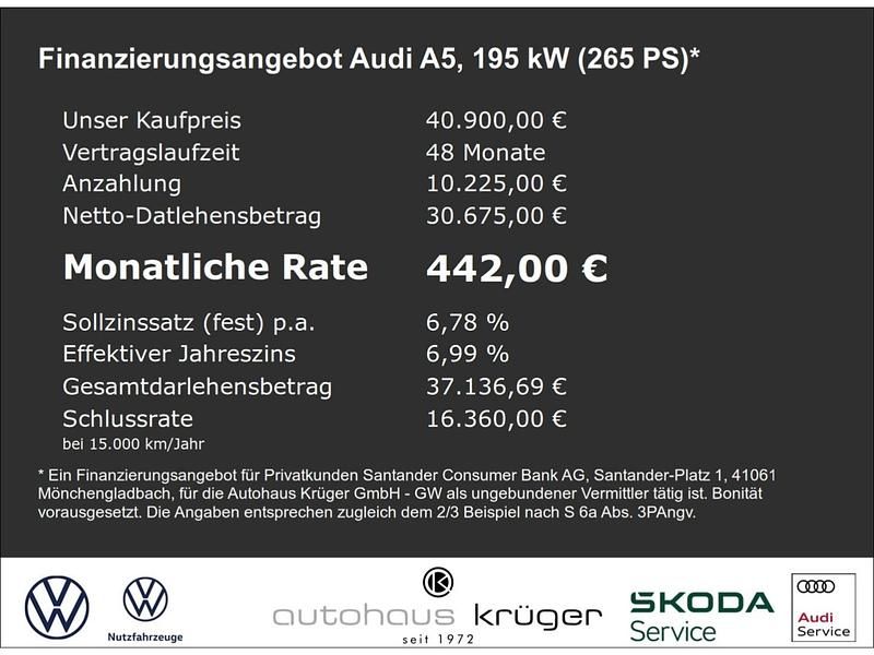 Gebraucht Audi A5 S-Line 265 PS (194 kW) 2022 Andere Coupé