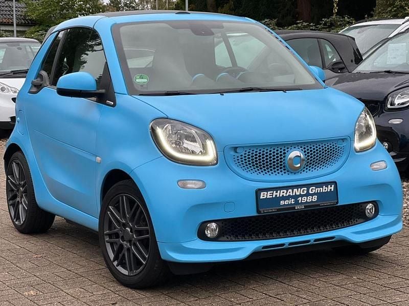 Blau Gebraucht 2016 Smart ForTwo Cabrio Brabus Cabrio | 13.690 € (Fairer Preis) - Bild 1/4
