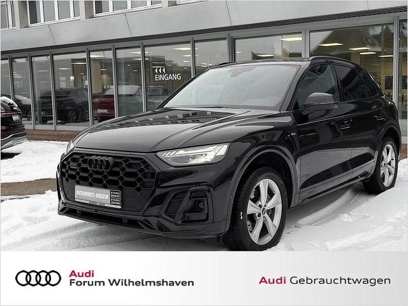Mythosschwarz (schwarz) Gebraucht 2024 Audi Q5 S-Line SUV | 52.995 € (Teuer) - Bild 1/4
