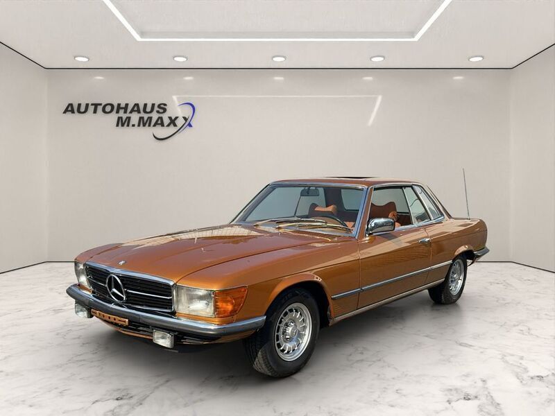 Byzanzgold metallic (422) Gebraucht 1978 Mercedes SLC450 Coupé | 28.900 € - Bild 1/4