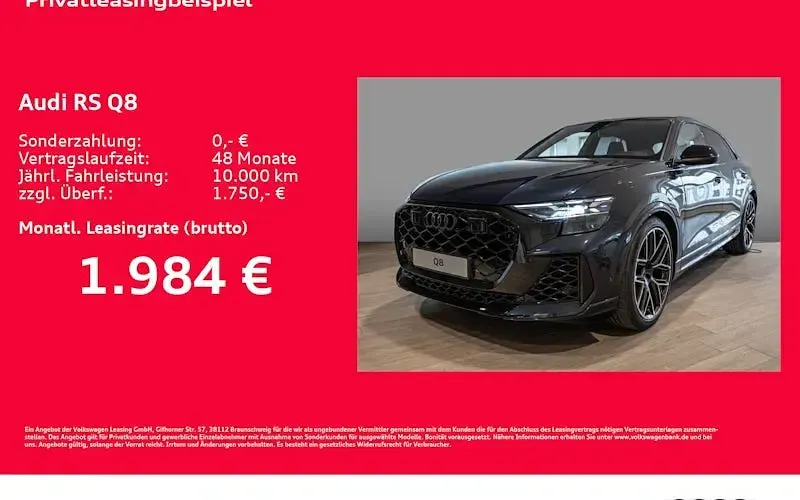 Neu Audi Q8 Ambiente 600 PS (441 kW) 2026 Blau SUV