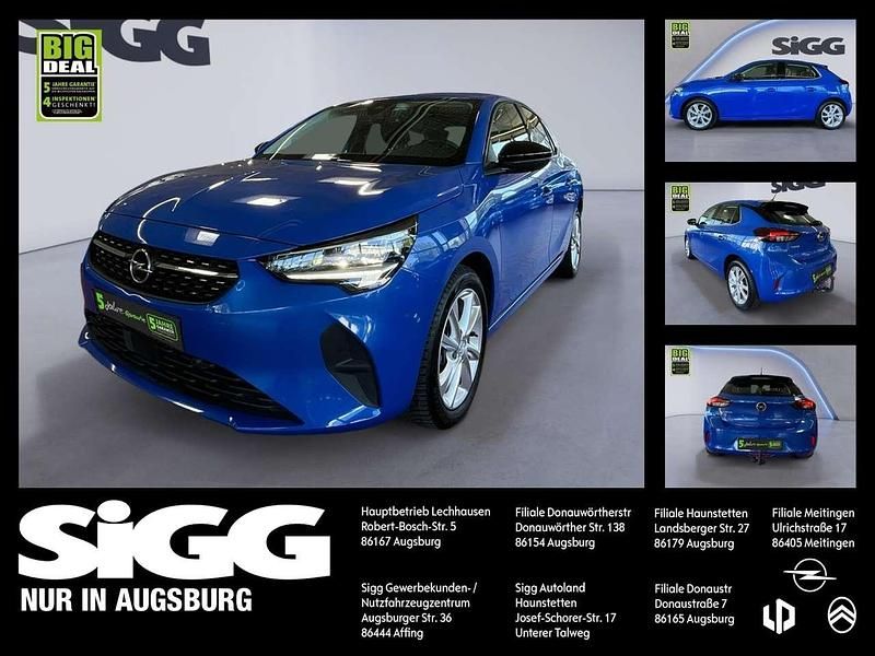 Perl blau (metallic) Gebraucht 2022 Opel Corsa Elegance Kleinwagen | 15.580 € (Fairer Preis) - Bild 1/4