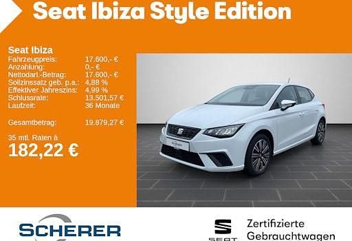 Gebraucht Seat Ibiza Style 116 PS (85 kW) 2024 Nevada weiß metallic (metallic) Limousine