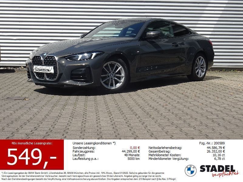 Dravitgrau metallic Gebraucht 2024 BMW 420 M Sport Coupé | 40.625 € (Guter Preis) - Bild 1/4