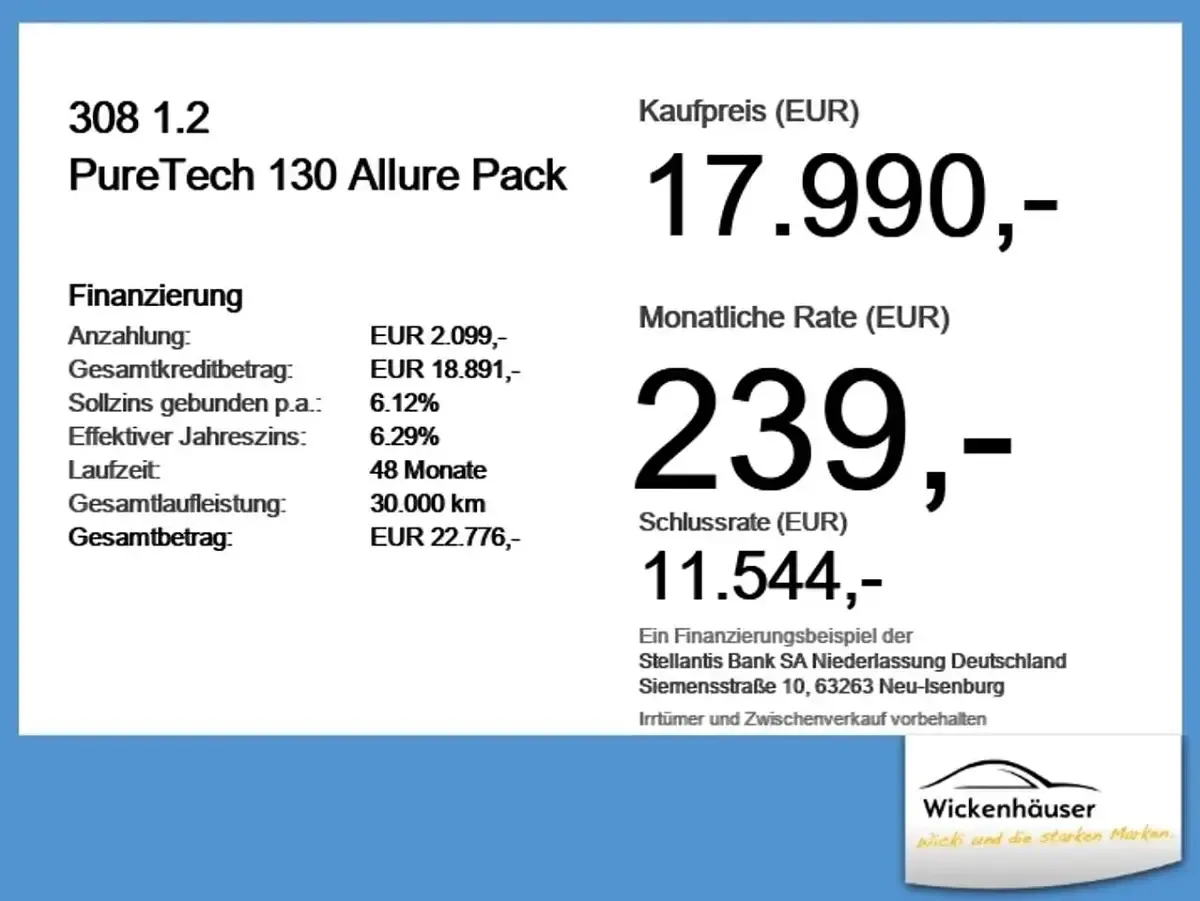 Gebraucht Peugeot 308 Allure 131 PS (96 kW) 2023 Artensegrau metallic Limousine