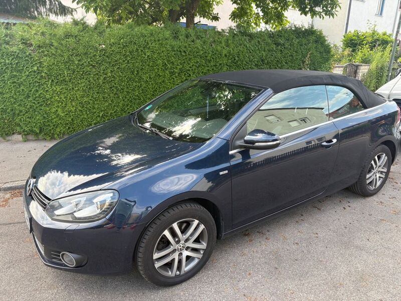 Blau Gebraucht 2014 VW Golf Cabriolet Life Cabrio | 8.499 € (Guter Preis) - Bild 1/4