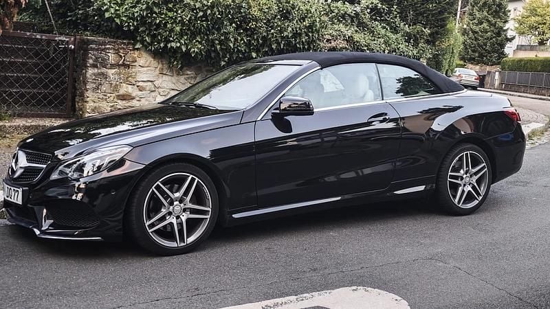 Schwarz Gebraucht 2015 Mercedes E220 Cabrio | 21.000 € (Teuer) - Bild 1/4