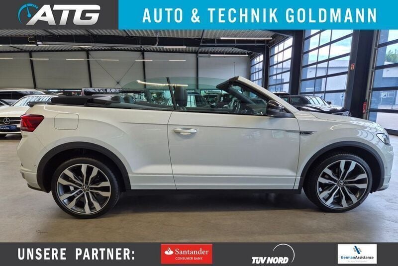 Pure white Gebraucht 2021 VW T-Roc Cabriolet R-line Cabrio | 28.490 € (Fairer Preis) - Bild 1/4