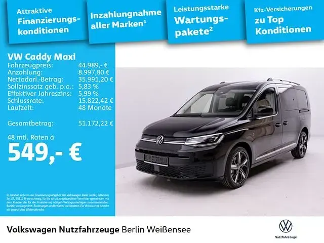 Gebraucht VW Caddy Maxi Style 116 PS (85 kW) 2025 Schwarz Van / Kleinbus