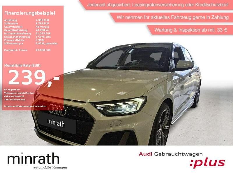 Schwarz Gebraucht 2021 Audi A1 Sportback S-Line Kleinwagen | 22.880 € (Fairer Preis) - Bild 1/4