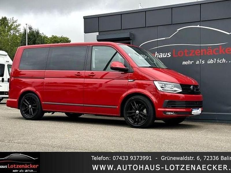 Second-hand VW Multivan Generation Six 150 CP (110 kW) 2019 Roșu Monovolum