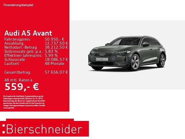 Grau (chronosgrau metallic) Gebraucht 2025 Audi A5 Advanced Coupé | 50.950 € (Fairer Preis) - Bild 1/3