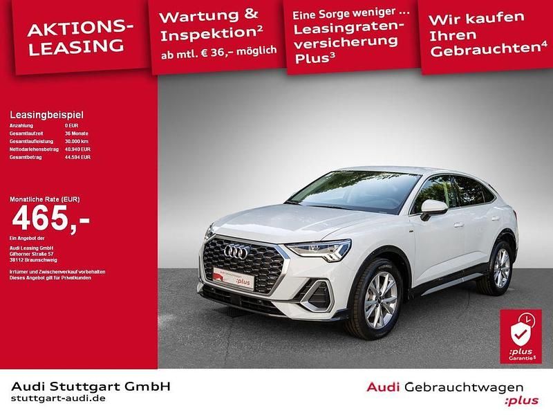 Gletscherweiß metallic Gebraucht 2025 Audi Q3 Sportback S-Line SUV | 40.940 € (Fairer Preis) - Bild 1/2