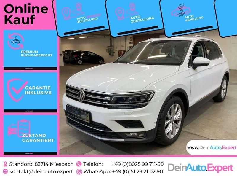 Pure white Gebraucht 2020 VW Tiguan Highline SUV | 27.690 € (Guter Preis) - Bild 1/4