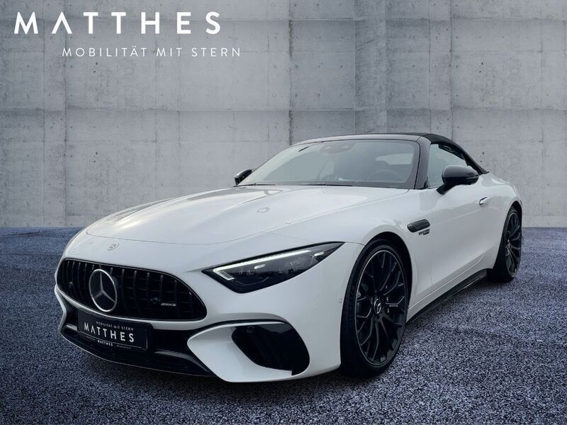 Manufaktur lack manufaktur opali (metallic) Gebraucht 2023 Mercedes SL63 AMG AMG Cabrio | 129.999 € (Superpreis) - Bild 1/4