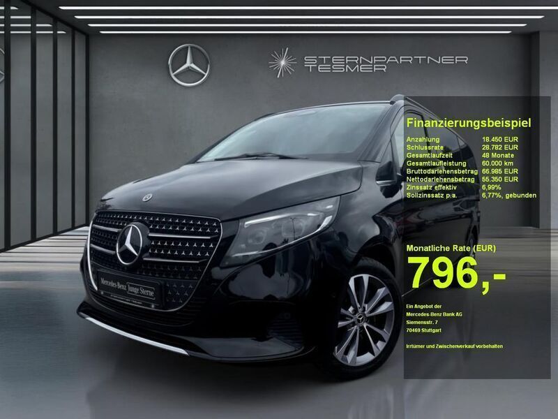 Schwarz Gebraucht 2024 Mercedes V300 Avantgarde Van / Kleinbus | 73.800 € (Teuer) - Bild 1/3