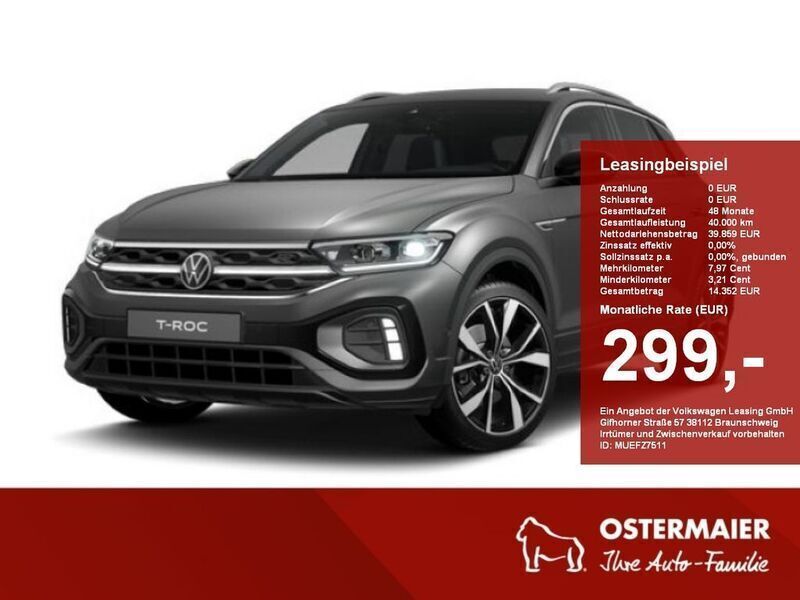 Grau Neu 2025 VW T-Roc R-line SUV | 44.440 € (Teuer) - Bild 1/4