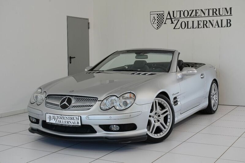 Brillantsilber metallic Gebraucht 2003 Mercedes SL55 AMG AMG Cabrio | 34.990 € - Bild 1/4