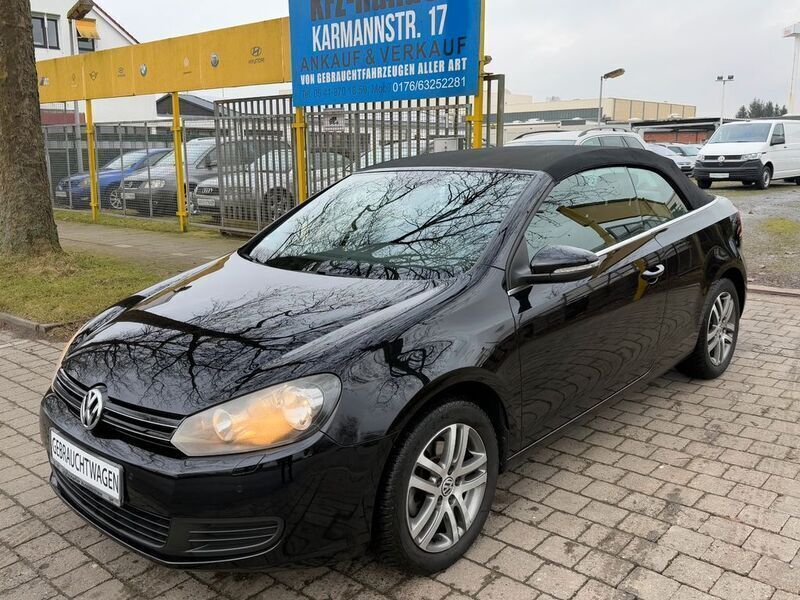 Schwarz Gebraucht 2012 VW Golf Cabriolet Basis Cabrio | 6.949 € (Superpreis) - Bild 1/4
