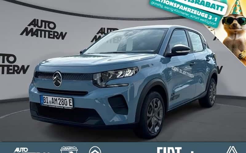 Farbe blau monte carlo/typ aus Gebraucht 2025 Citroën e-C3 Limousine | 22.990 € (Superpreis) - Bild 1/4