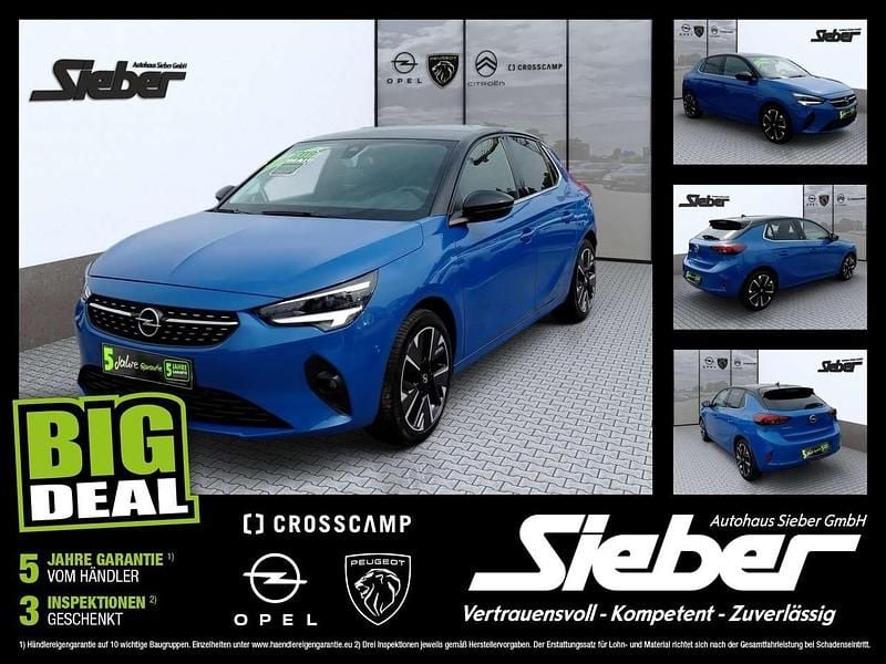 Perl blau/voltaic blue Gebraucht 2020 Opel Corsa-e Elegance Kleinwagen | 12.490 € (Fairer Preis) - Bild 1/4