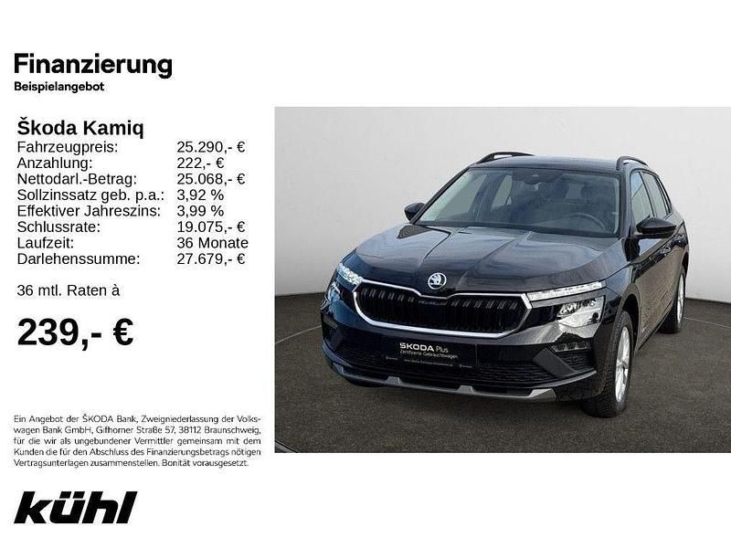 Schwarz Gebraucht 2024 Skoda Kamiq Selection SUV | 25.390 € (Etwas zu teuer) - Bild 1/4