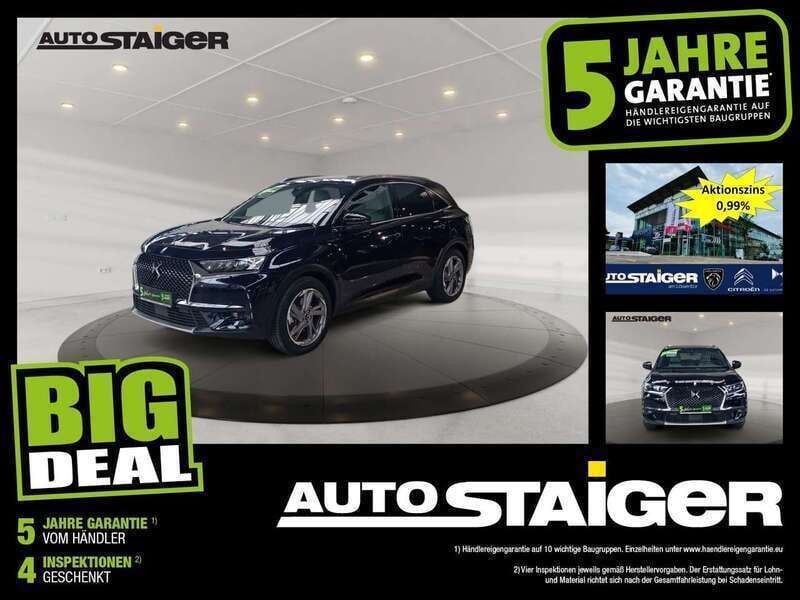 Farbe encreblau oder dark blu Gebraucht 2022 DS Automobiles DS7 Crossback Rivoli Plus SUV | 27.927 € (Superpreis) - Bild 1/3