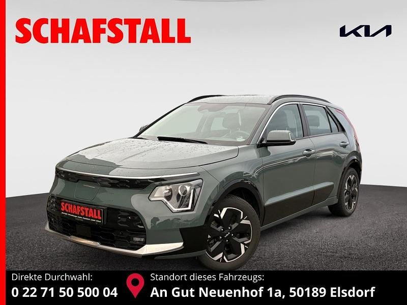 Gruen ((cge) cityscape grün met.) Gebraucht 2023 Kia e-Niro Vision SUV | 25.979 € (Guter Preis) - Bild 1/3