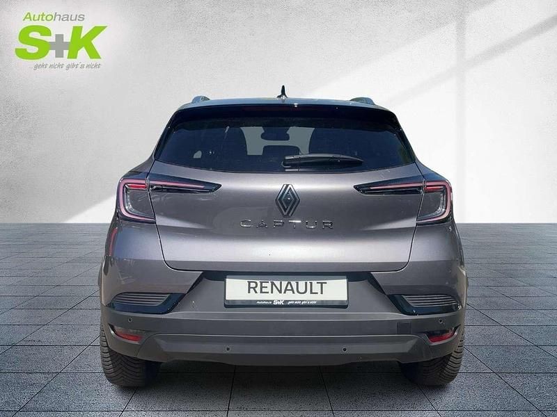 Neu Renault Captur Techno 91 PS (66 kW) 2025 Stahlgrau mit dach in black pearlschwarz (grau) SUV