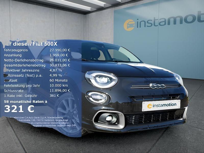 Schwarz Neu 2024 Fiat 500X SUV | 28.749 € - Bild 1/4