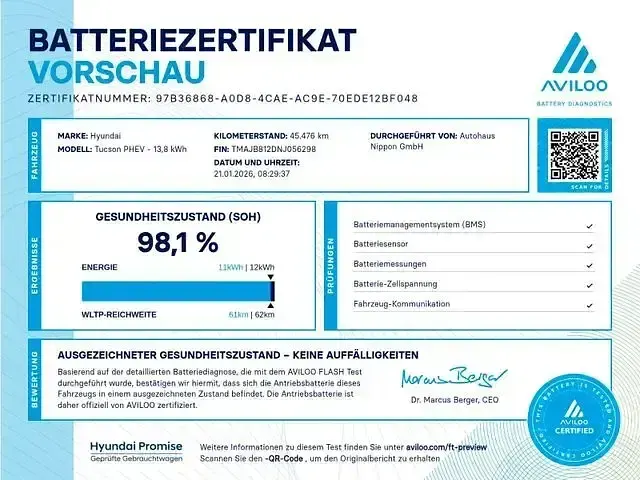 Gebraucht Hyundai Tucson N Line 265 PS (194 kW) 2021 Rot SUV
