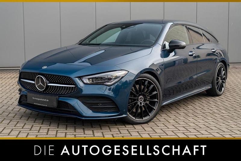 Denimblau metalliclack Gebraucht 2020 Mercedes CLA250 Shooting Brake AMG line Kombi | 29.990 € (Fairer Preis) - Bild 1/2