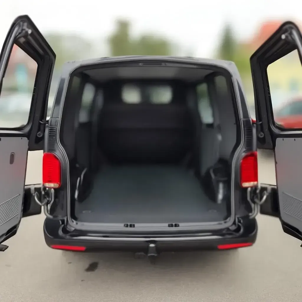 Usata VW Transporter 150 CV (110 kW) 2024 Nero Furgone