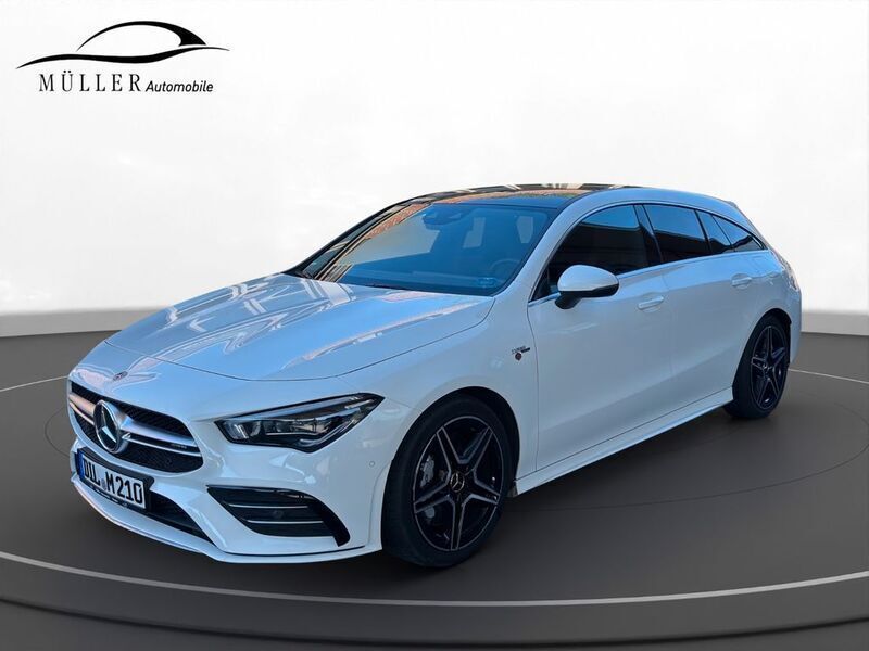 Polarweiss unilack Gebraucht 2020 Mercedes CLA35 AMG Shooting Brake AMG Kombi | 37.490 € (Fairer Preis) - Bild 1/4