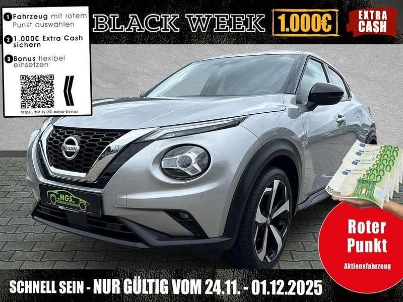 Silver / black metallic Gebraucht 2020 Nissan Juke Tekna SUV | 18.690 € (Fairer Preis) - Bild 1/4