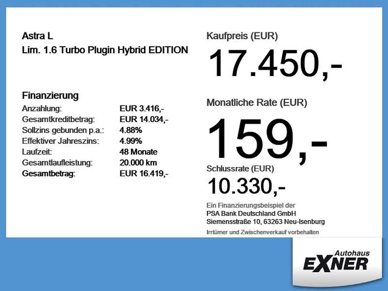 Second-hand Opel Astra Edition 181 CP (133 kW) 2022 Galben Berlinǎ