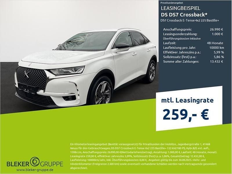Weiß Gebraucht 2022 DS Automobiles DS7 Crossback Bastille Plus SUV | 26.990 € (Superpreis) - Bild 1/3