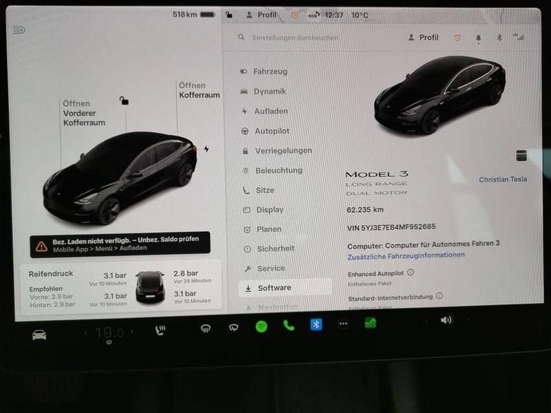 Gebraucht Tesla Model 3 366 kW (498 PS) 2021 Schwarz Limousine