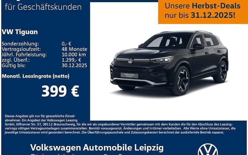 Schwarz Neu 2025 VW Tiguan R-line SUV | 56.490 € (Fairer Preis) - Bild 1/4