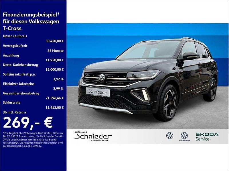 Gebraucht VW T-Cross R-line 150 PS (110 kW) 2025 Schwarz SUV