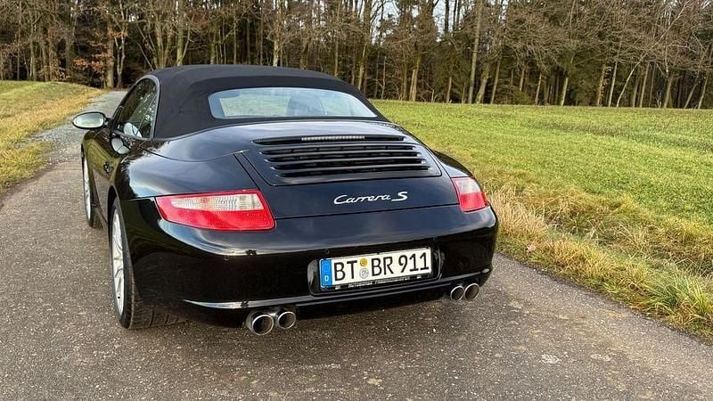 Schwarz Gebraucht 2007 Porsche 911 Carrera S Cabriolet Cabrio | 69.911 € - Bild 1/4