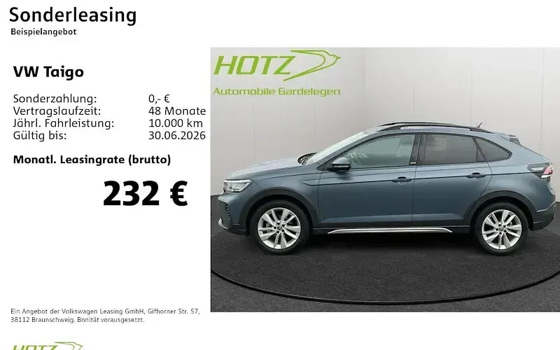 Używany VW Taigo Move 150 KM (110 kW) 2024 Zielony SUV