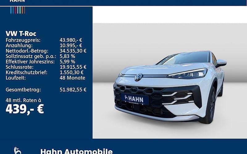 Neu VW T-Roc Style 150 PS (110 kW) 2026 Weiß SUV