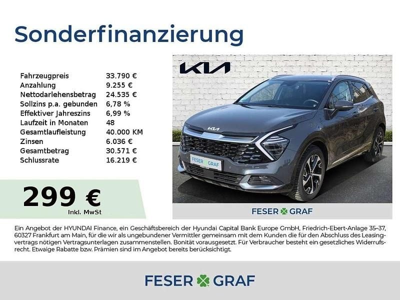 Gebraucht Kia Sportage 150 PS (110 kW) 2024 Pentametal grau SUV
