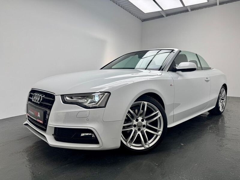 Gletscherweiß metallic Gebraucht 2014 Audi A5 Cabriolet S-Line Cabrio | 21.890 € (Teuer) - Bild 1/4