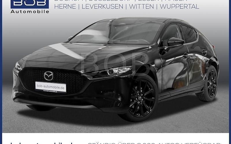Deep crystal blue Neu 2025 Mazda 3 Homura-Line Limousine | 25.222 € - Bild 1/4