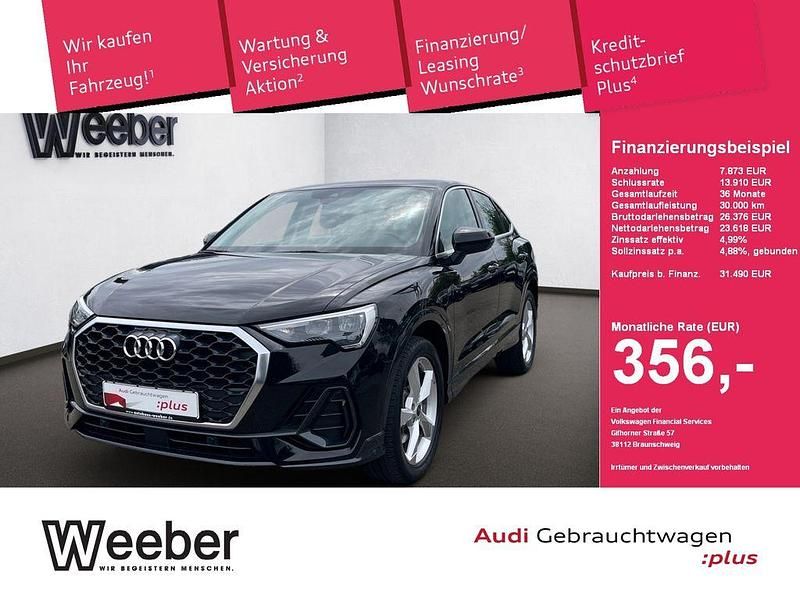 Mythosschwarz (metallic) Gebraucht 2022 Audi Q3 Sportback Business SUV | 31.490 € (Guter Preis) - Bild 1/4