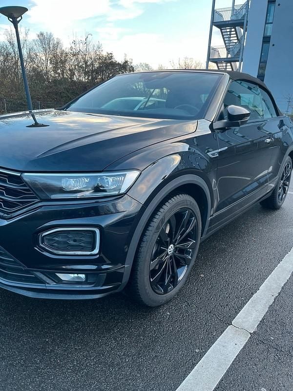 Gebraucht VW T-Roc Cabriolet R-line 150 PS (110 kW) 2020 Schwarz Cabrio