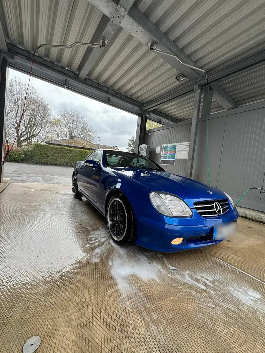 Gebraucht Mercedes SLK200 163 PS (119 kW) 2001 Blau Cabrio
