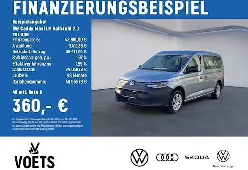 Neu VW Caddy Maxi 122 PS (89 kW) 2025 Silber Van / Kleinbus